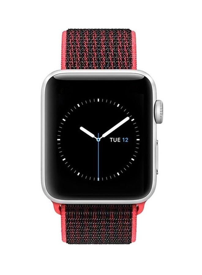 Red Fabric Replacement Wristband for iWatch 42/44/45mm - Image 2